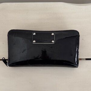 Kate Spade Patent leather black wallet